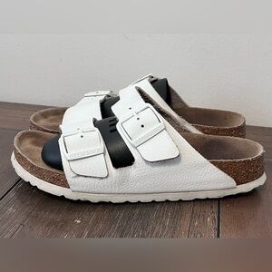 Birkenstock Arizona White Sandals size 38 Women’s size 7